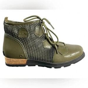 Sorel Major Lace Ankle High Leather Boots Size 8